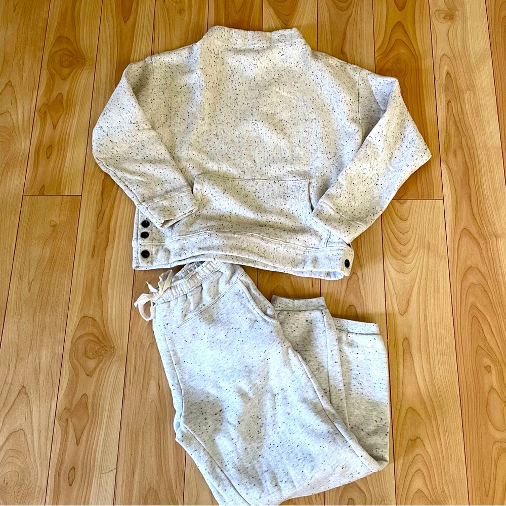 Madewell Mockneck Sweatshirt & Jogger set - small